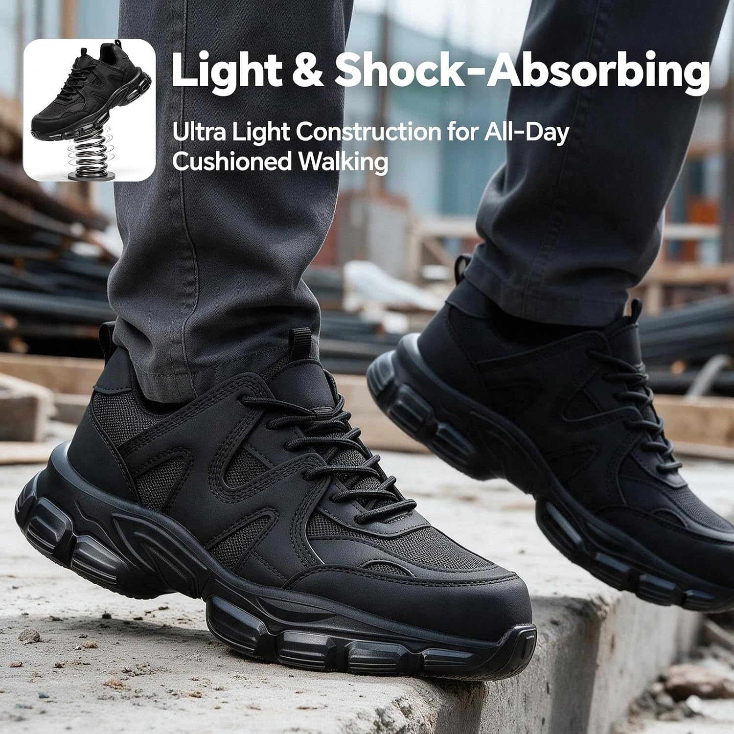 Detalle 1 de Steel Toe Work Shoes with EVA Outsole