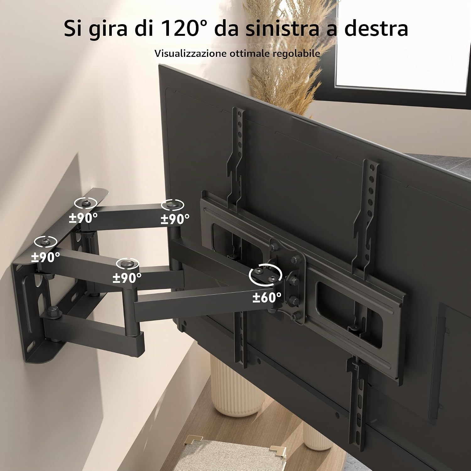 Thumbnail 2 de BONTEC Supporto TV da 23–70" inclinabile fino a 45 kg