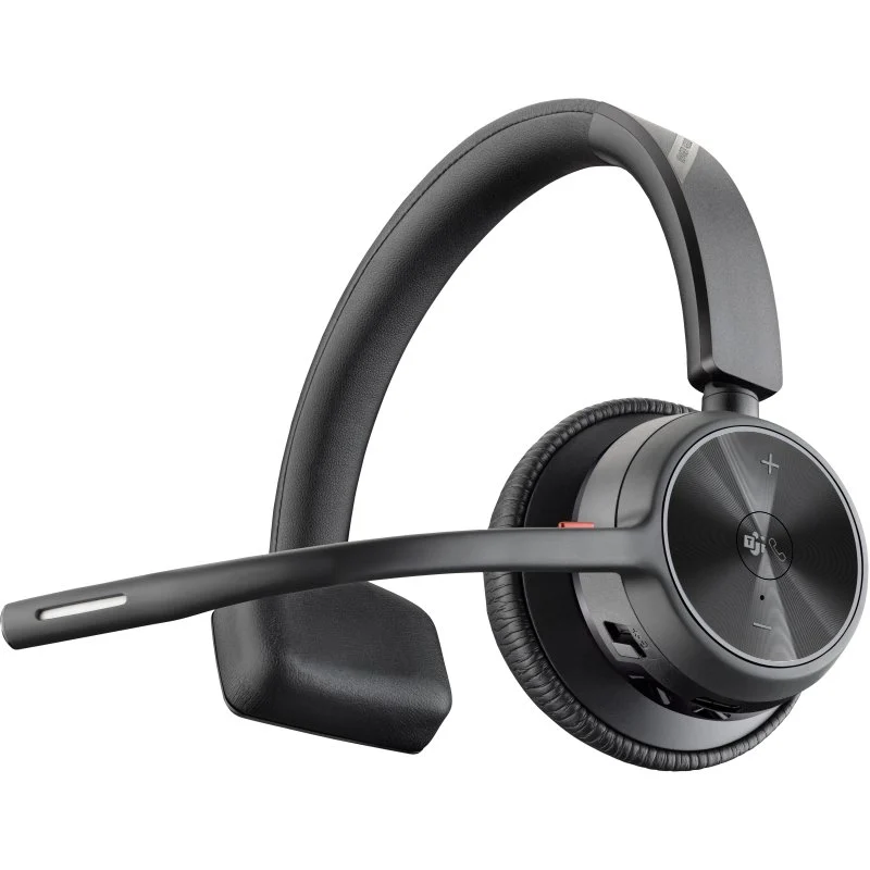 Thumbnail 1 de Poly Voyager 4320-M: Auriculares USB inalámbricos con dongle Bluetooth y stand para oficina