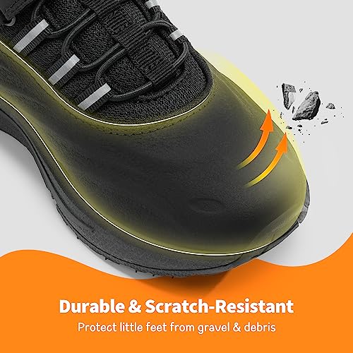 Thumbnail 4 de DREAM PAIRS Waterproof Boys Fashion Trainers, All Black, 2 Big Kid