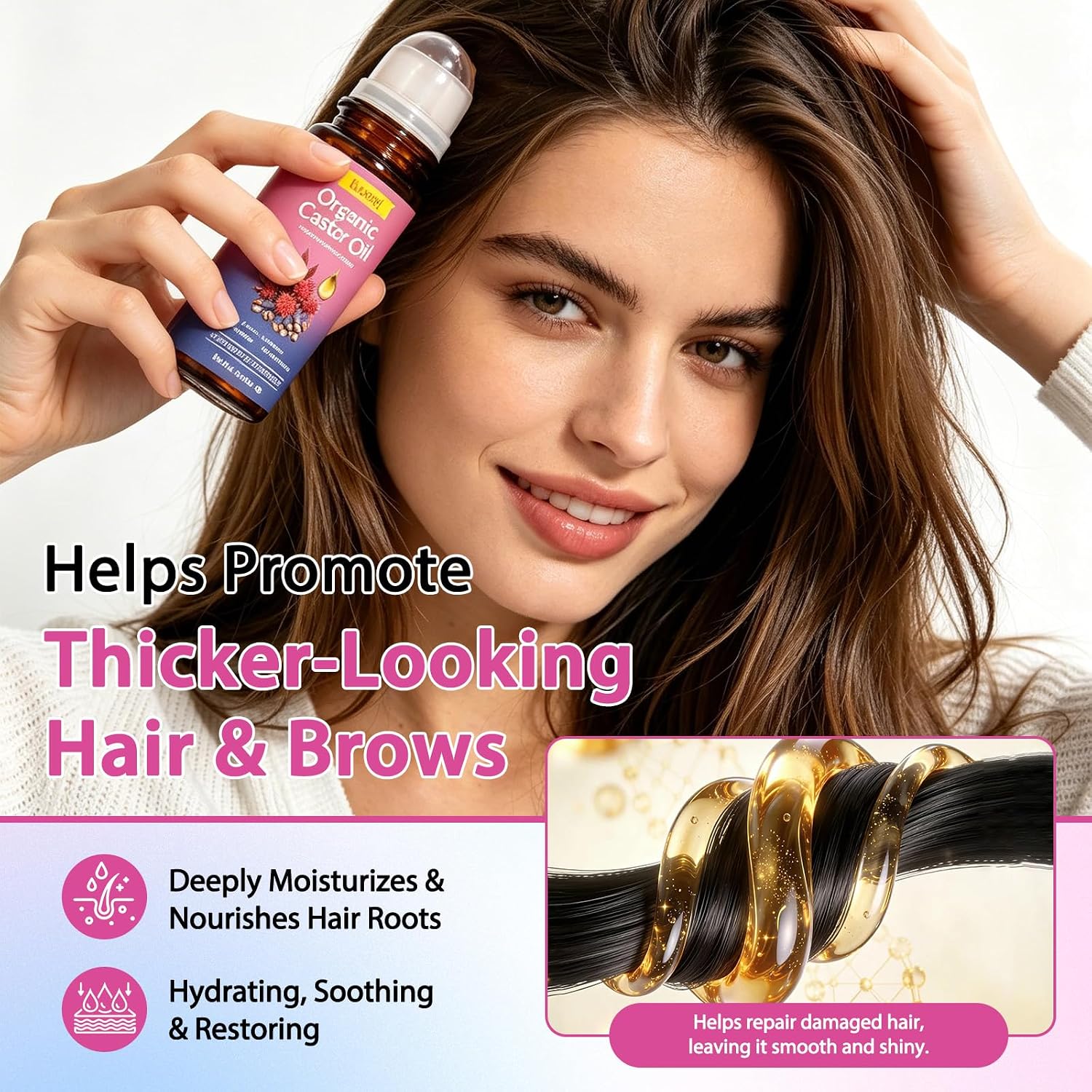 Detalle de Castor Oil Hair and Skin Oil 2.02 oz