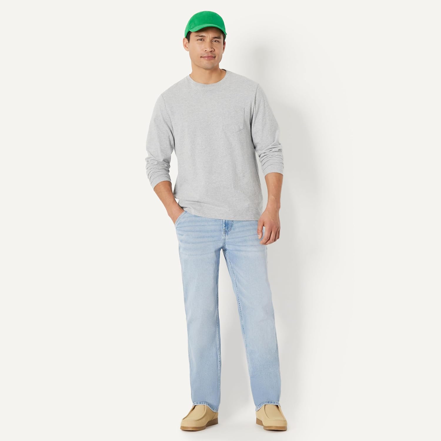 Thumbnail 4 de Amazon Essentials Men’s Washed Cotton Baseball Cap (Green) – one size