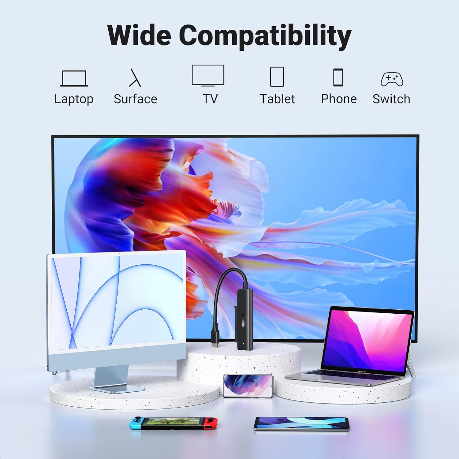Thumbnail 4 de UGREEN SATA to USB-C Adapter Cable for 2.5" HDD/SSD with UASP (SATA III, Plug and Play)