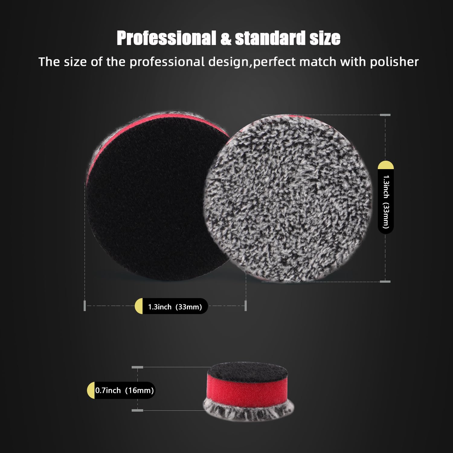 Thumbnail 1 de SPTA 6" Microfiber Cutting Pads (150mm), 3-Pack Soft Wax Removal & Detailing Pads for Polishing and Scratch Help