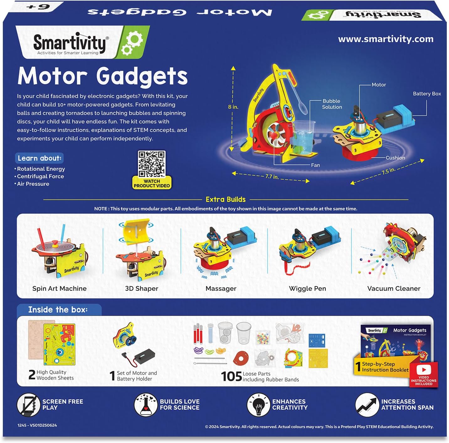 Thumbnail 6 de Smartivity Motor-Powered STEM Kit, 10-in-1