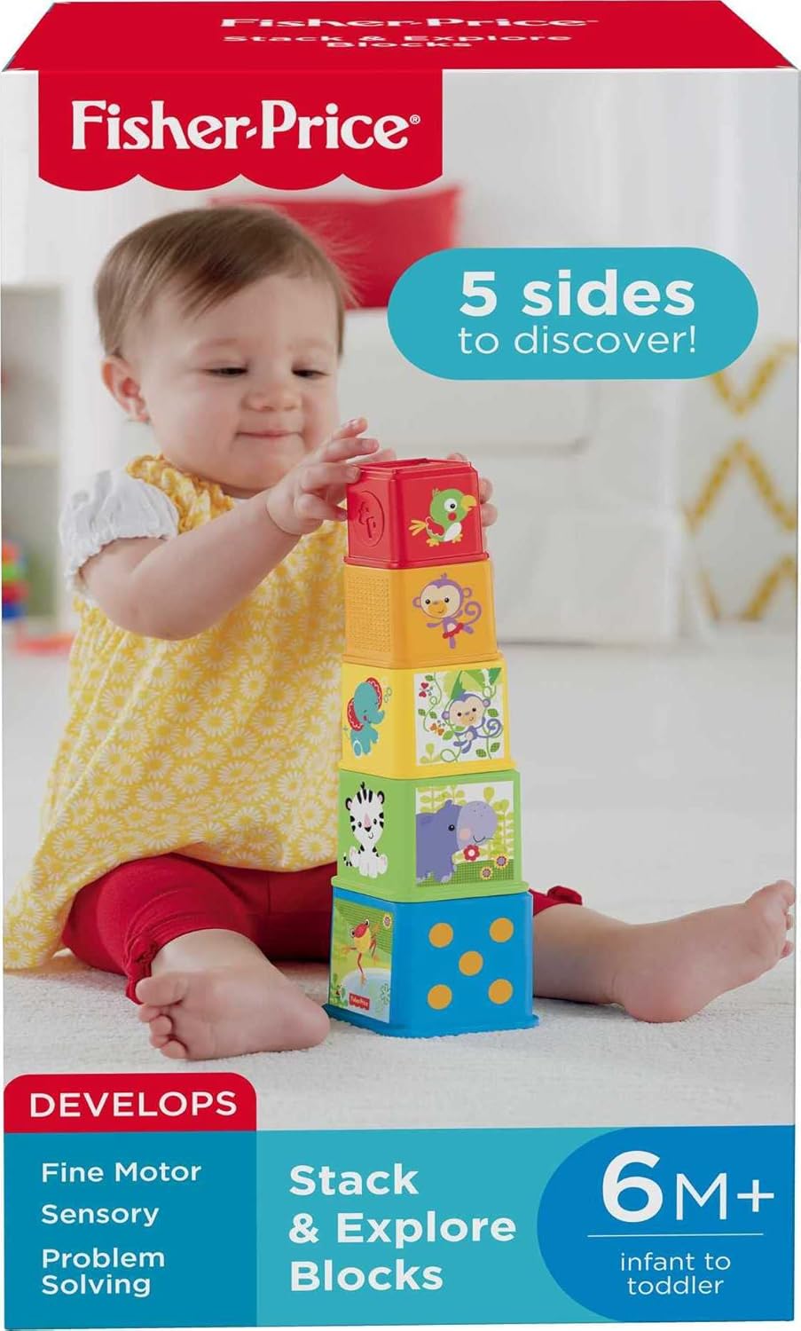Thumbnail 5 de Fisher-Price Bloques Apila y Descubre 🧩 - Juguete Bebé 6+ meses