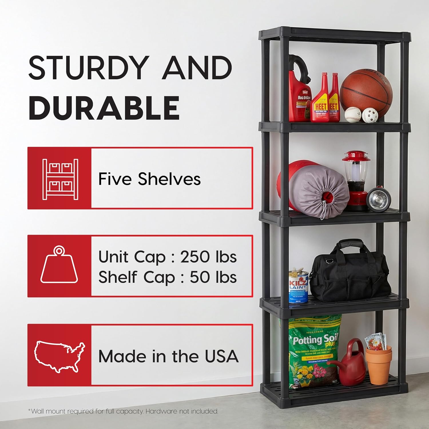 Thumbnail 2 de IRIS USA 5-Shelf storage rack 250lb