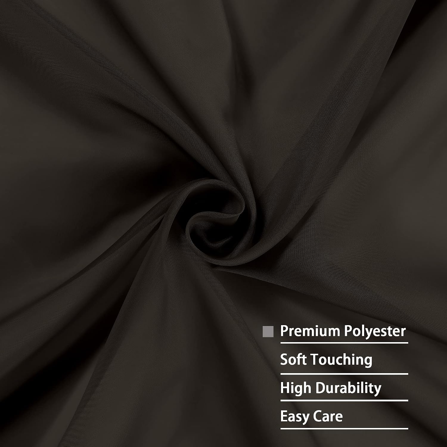 Thumbnail 4 de OWENIE Sheer Chocolate Curtains 84" length 🪟