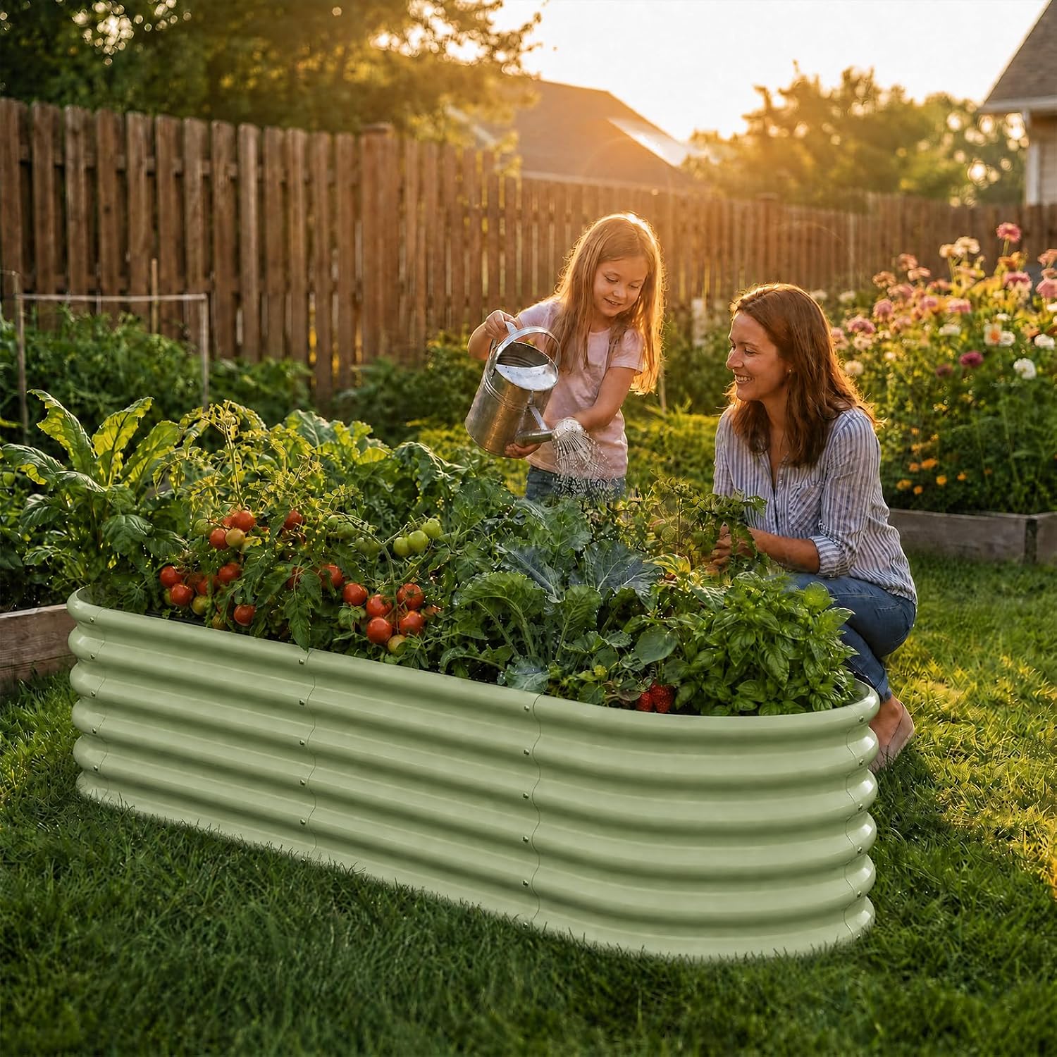 Detalle de Annoell Raised Garden Bed 8x2x1.5 ft