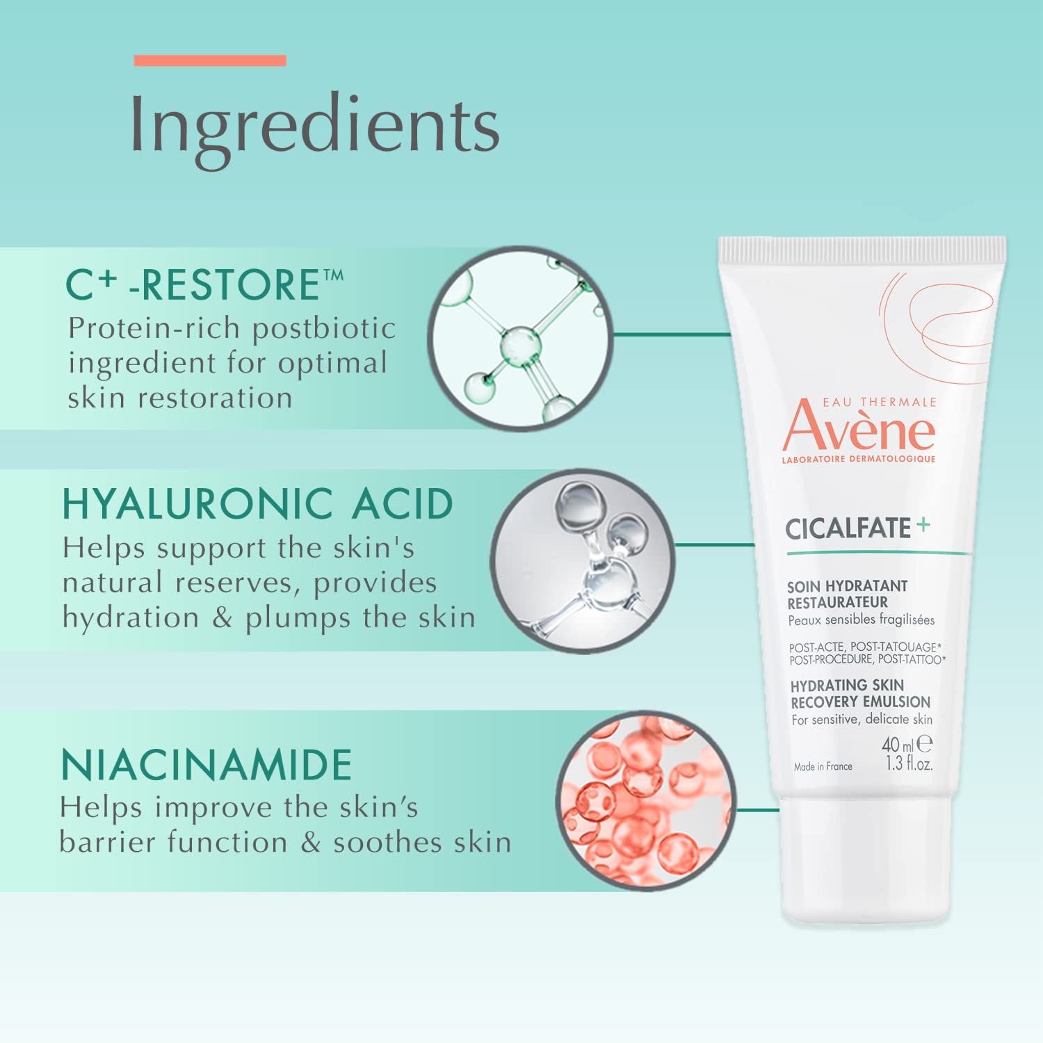 Thumbnail 4 de Avène Cicalfate+ Hydrating Skin Recovery Emulsion 1.3 Fl Oz