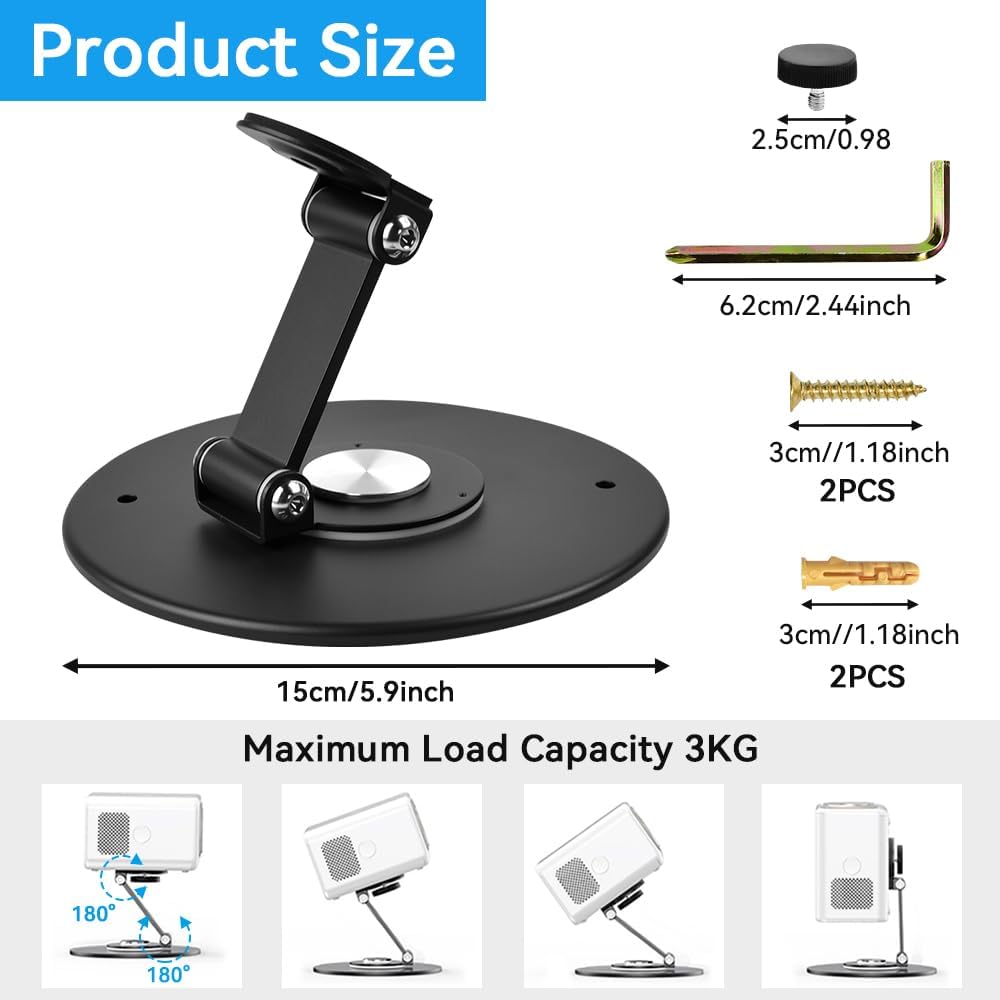 Detalle de YBCCBY Projector Stand: Ultra-Compact Foldable Desktop Mount for Flexible Setups