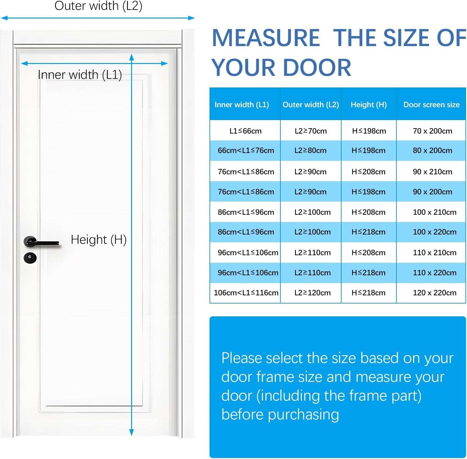 Detalle 2 de Cloudgree Magnetic Fly Screen Door (80x200cm) with Powerful Magnets & Full Frame Hook&Loop