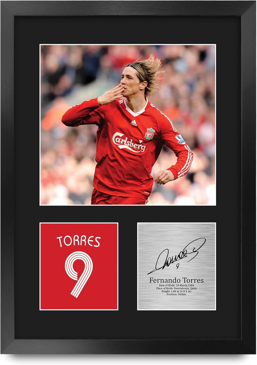 Thumbnail 1 de HWC Trading Fernando Torres Liverpool A4 portrait signed autograph picture gift