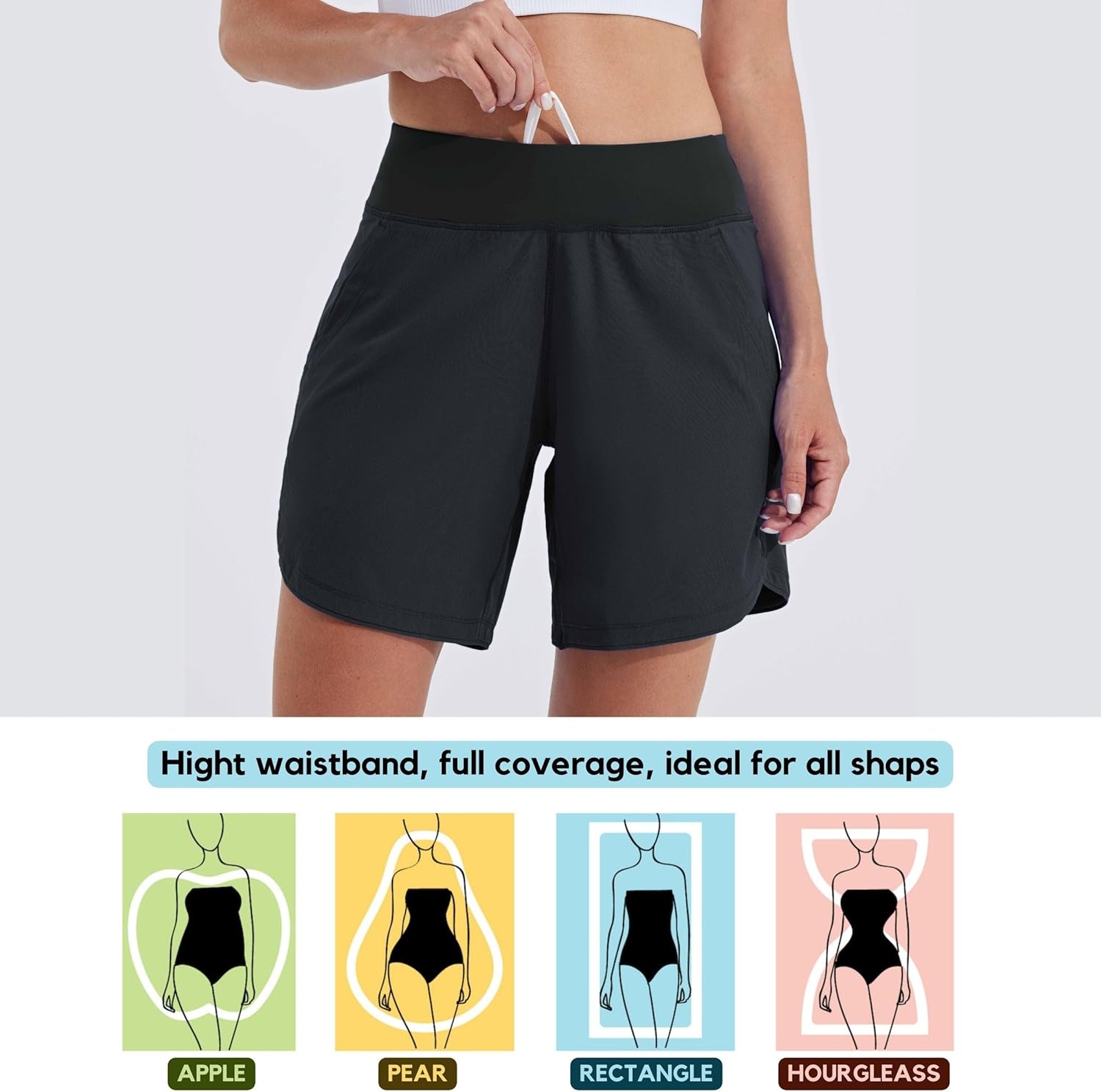 Thumbnail 2 de WILLIT Damen Badeshorts Boardshorts mit Liner, Schnelltrocknend und UPF50+