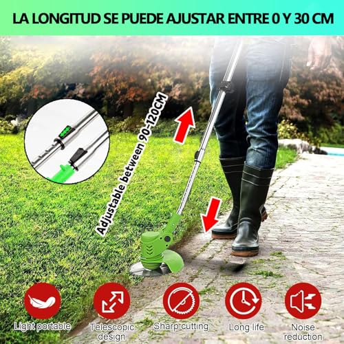Detalle 2 de Gompuy desbrozadora eléctrica 21V, ajustable