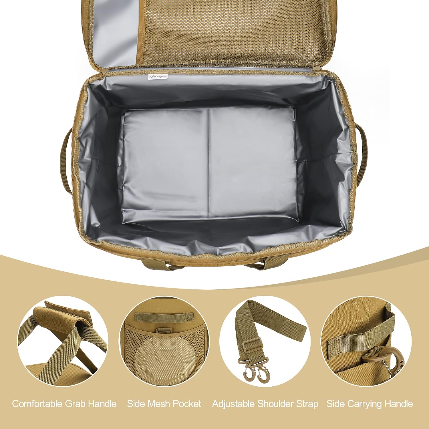 Thumbnail 3 de Youngoa Sac Isotherme 30L – Grand Sac Glacière Pliable et Étanche, 40 x 26 x 31 cm