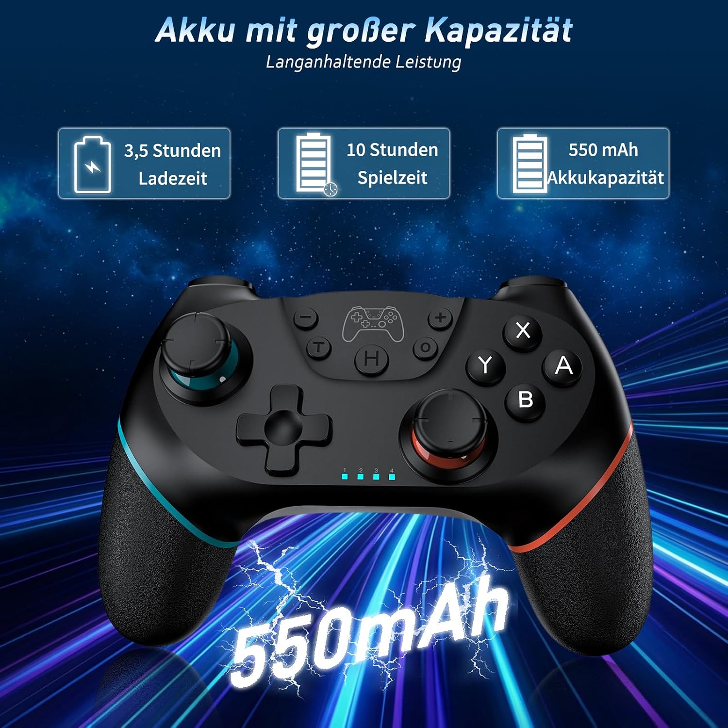Thumbnail 5 de Reddening Switch 2 Controller – Doppel-Set für Nintendo Switch-Familie (Schwarzweiß)