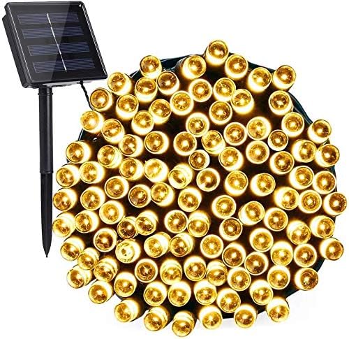 Detalle de Jnaurb JT-ELFC300V0200-C Solar Christmas String Lights, 72 ft, 200 LEDs