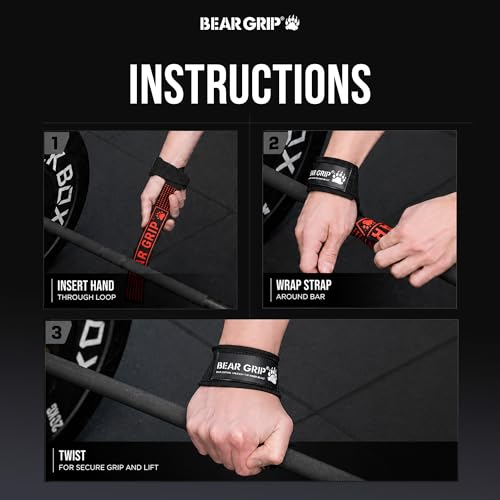 Thumbnail 6 de BEAR GRIP Lifting Straps – Premium Weight Lifting Wrist Straps by BEAR GRIP