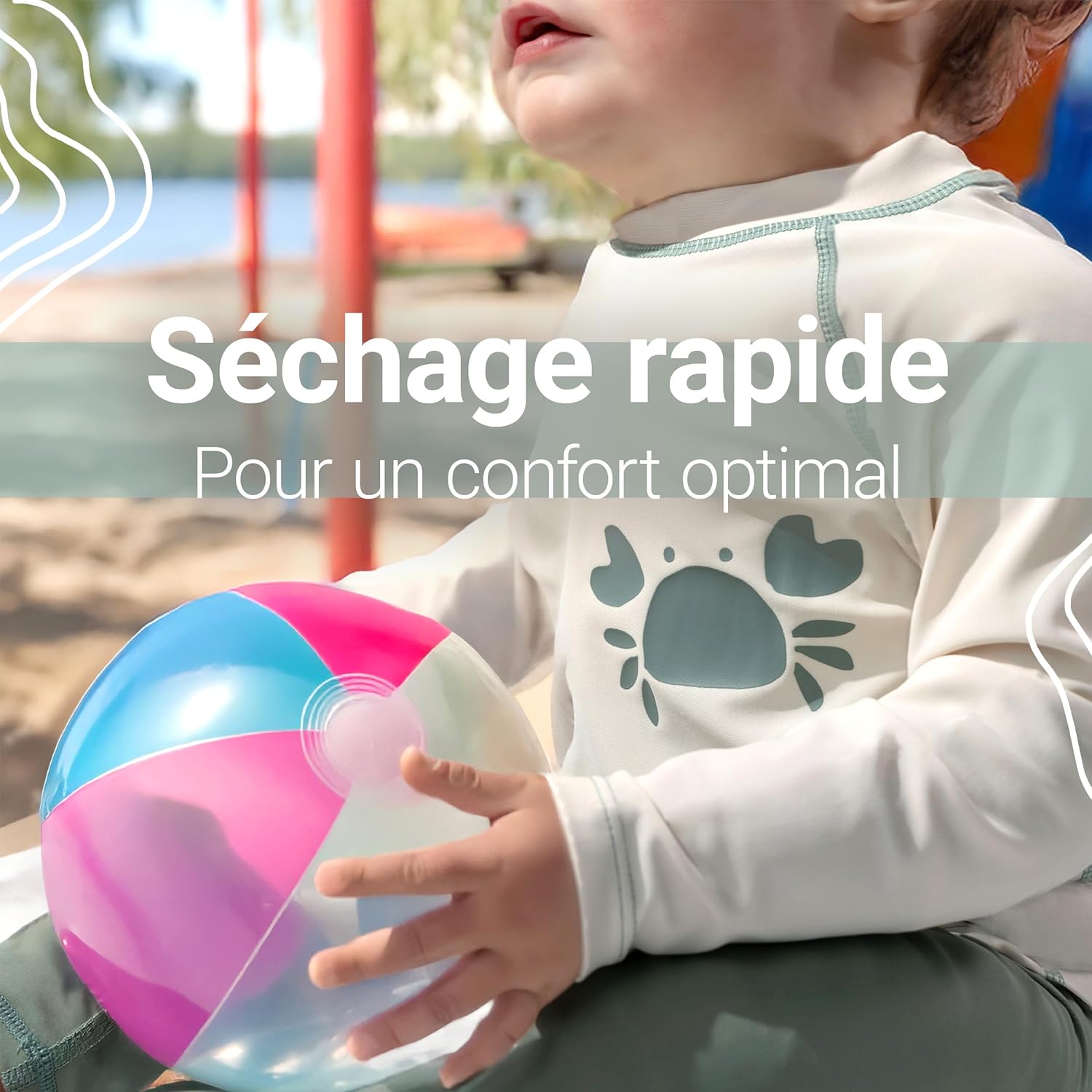 Thumbnail 4 de LaLoona Combinaison anti-UV bébé (2 pièces) : T-shirt UV manches longues + short de bain UPF 80+