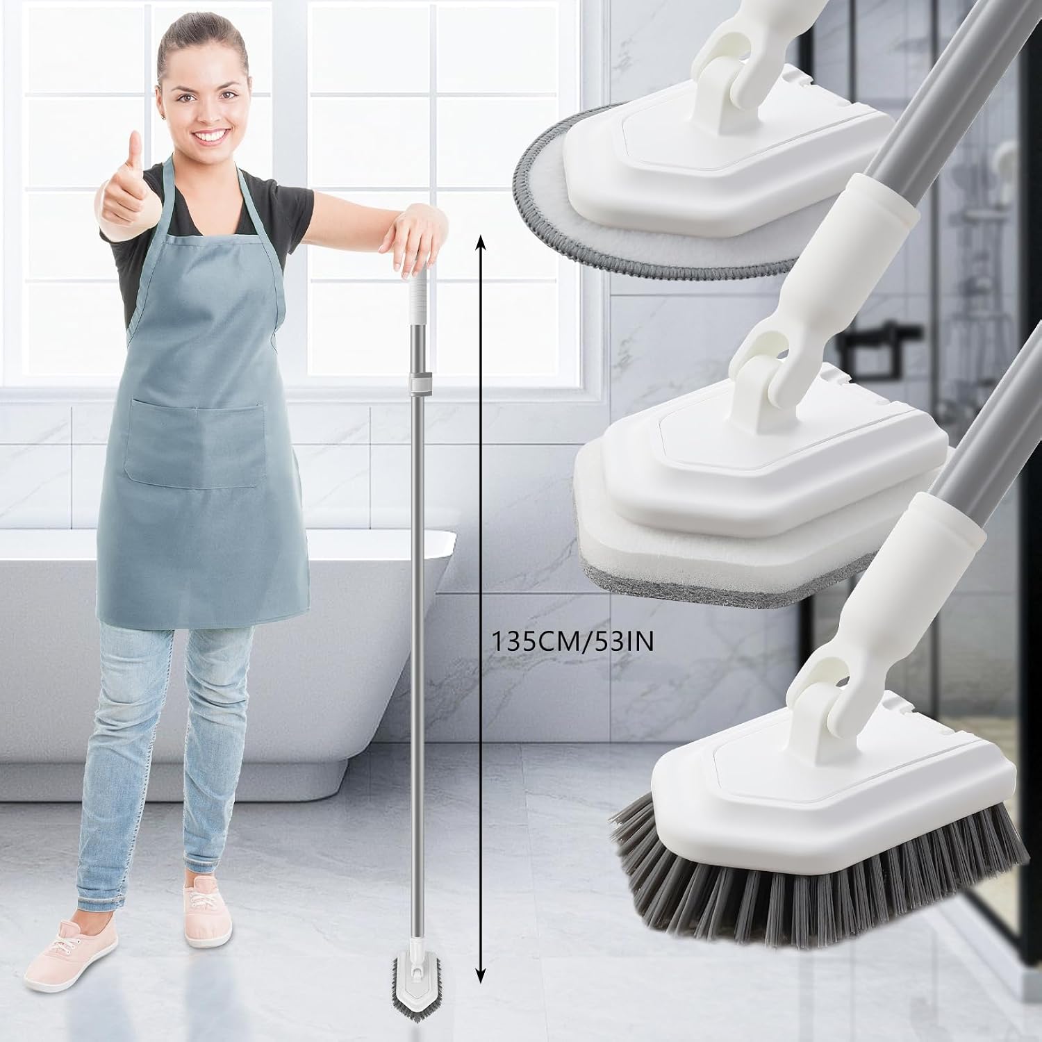 Detalle de Mitclear Shower Scrub Brush 3-in-1