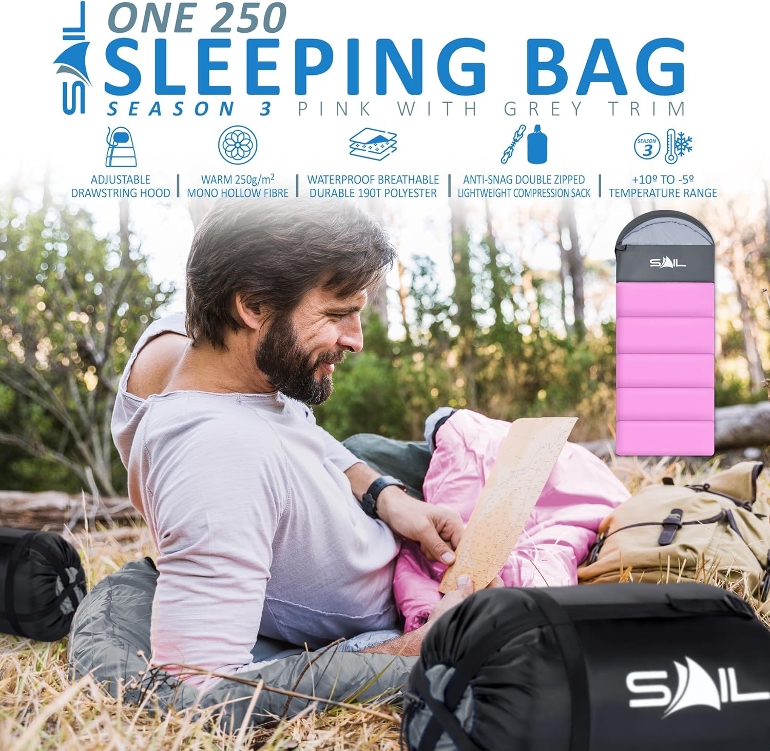 Thumbnail 1 de SAIL Sleeping Bag 1.3kg 3-4 Season