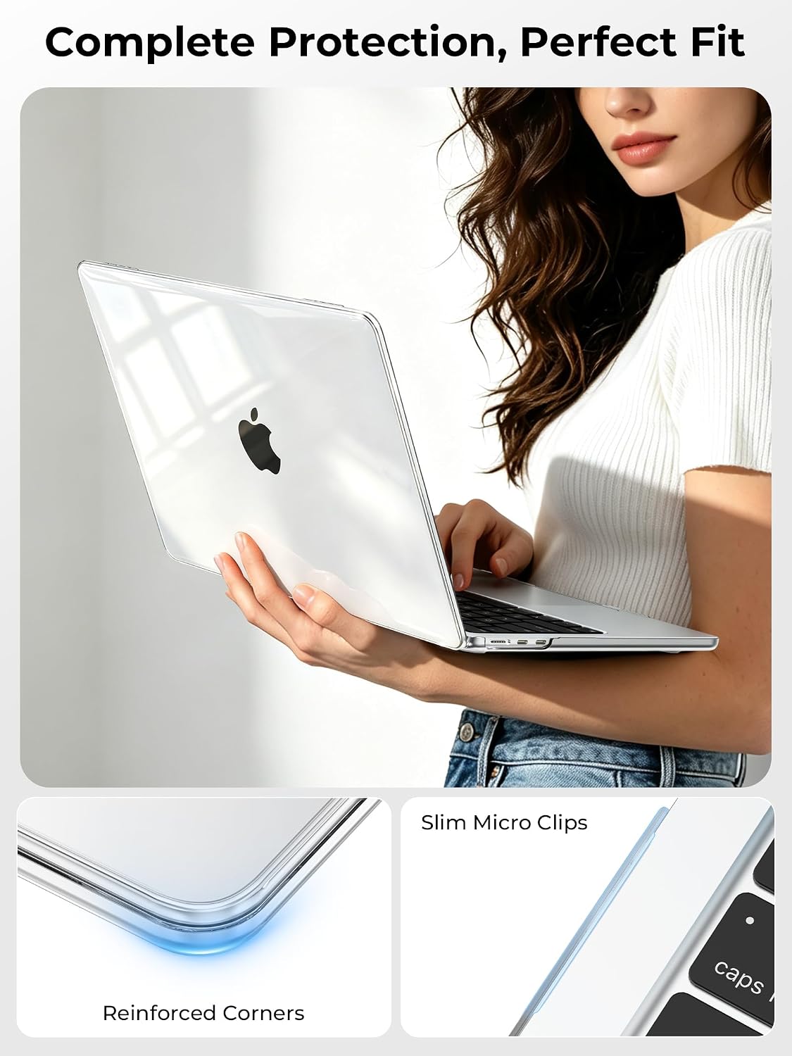 Thumbnail 4 de EooCoo MacBook Air 13.6" Clear Hard Shell