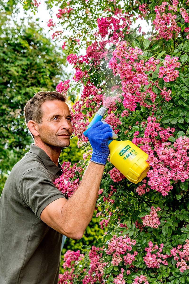 Detalle de Gloria Handsprüher Hobby 10 Flex – 1 L Sprühflasche mit Doppelhub-Pumpe für 360° Sprühfunktion