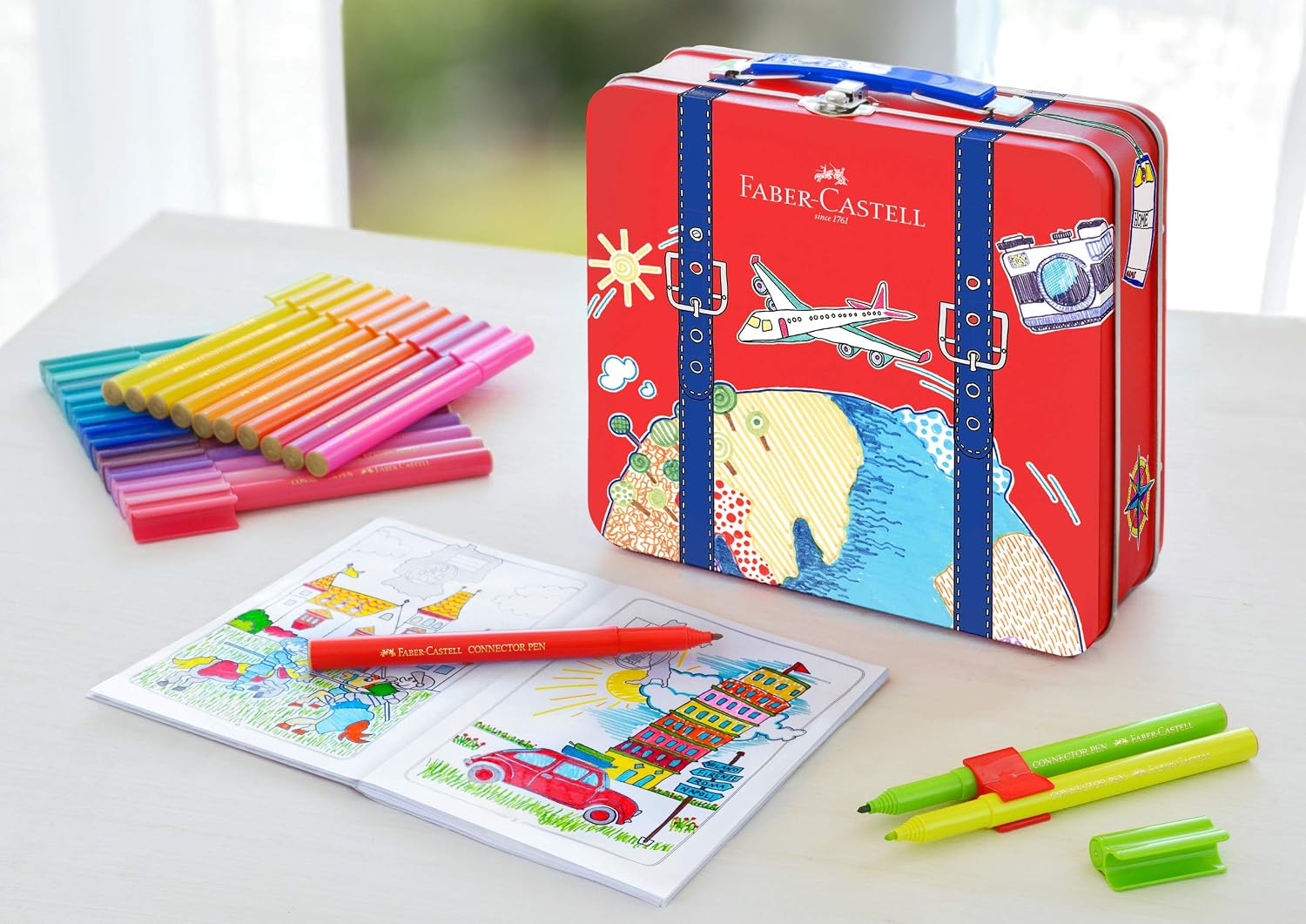 Thumbnail 3 de Faber-Castell 155535 – Feutres Connector valise voyage avec 40 feutres