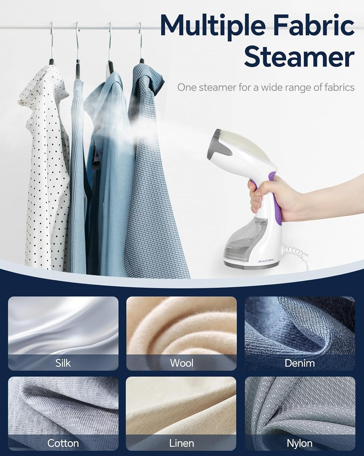Thumbnail 5 de BEAUTURAL Steamer 30s heat-up for clothes