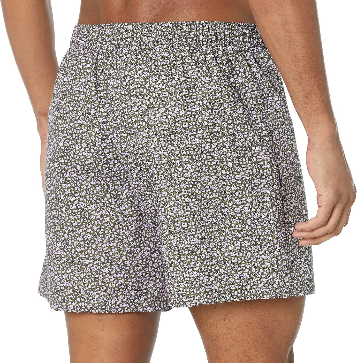 Detalle de Amazon Essentials Men's Woven Cotton Boxer Short Underwear (Big & Tall)
