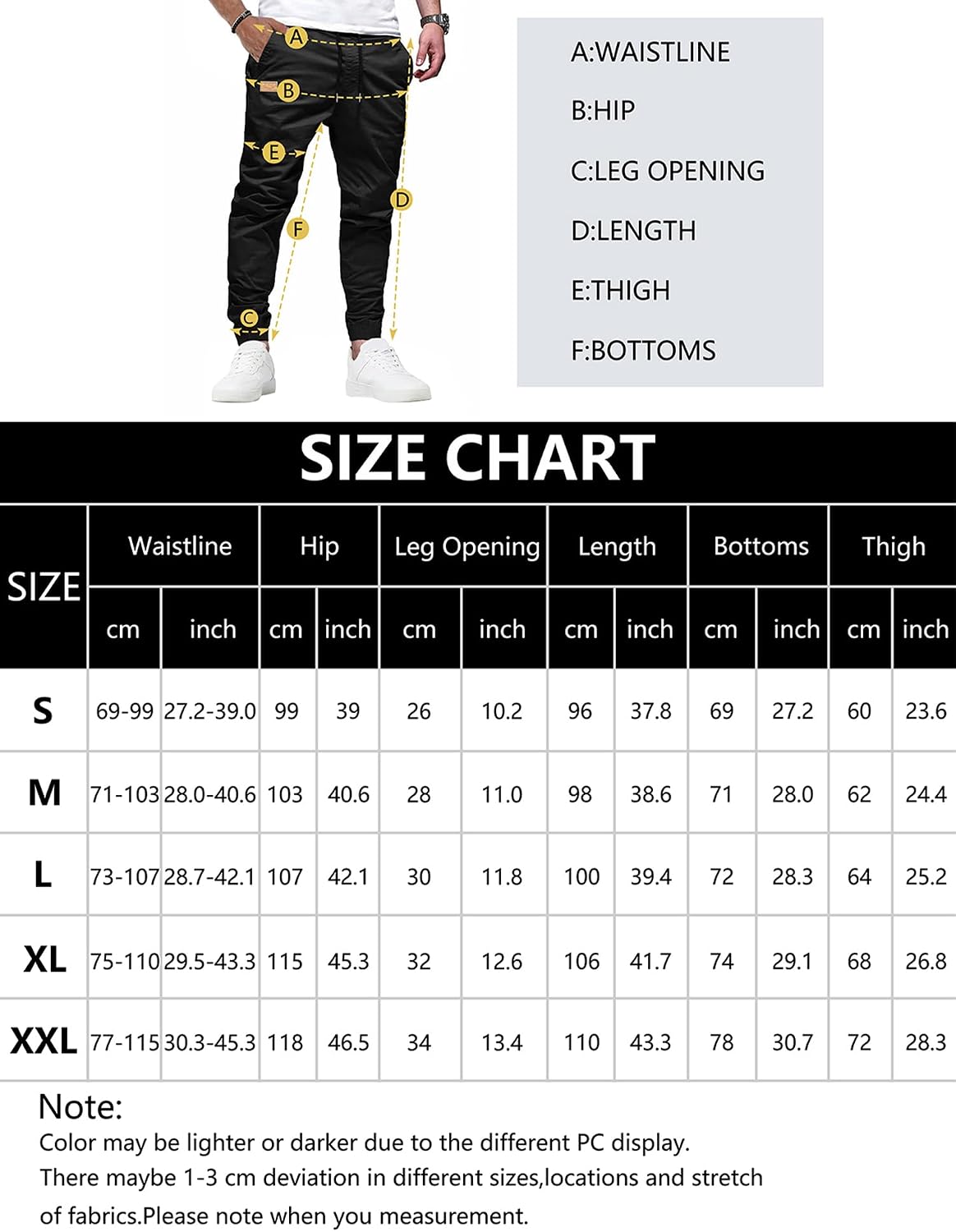 Thumbnail 4 de KUNJLELP Pantalón cargo algodón slim fit S‑XXL