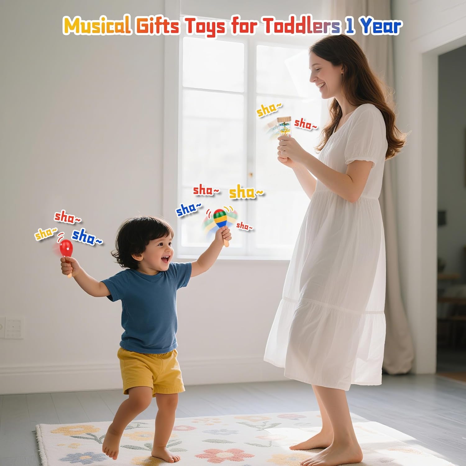 Thumbnail 6 de Baby wooden musical toys set of 5