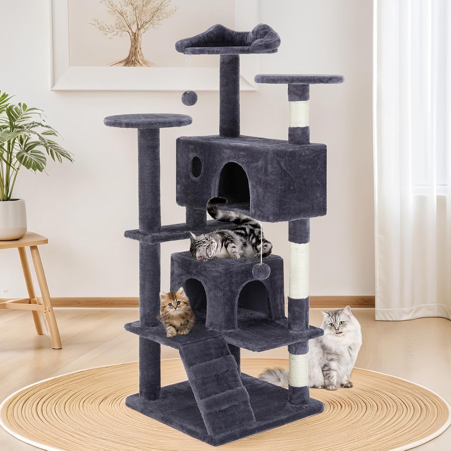 Detalle de Aidoly Cat Tree 54-Inch