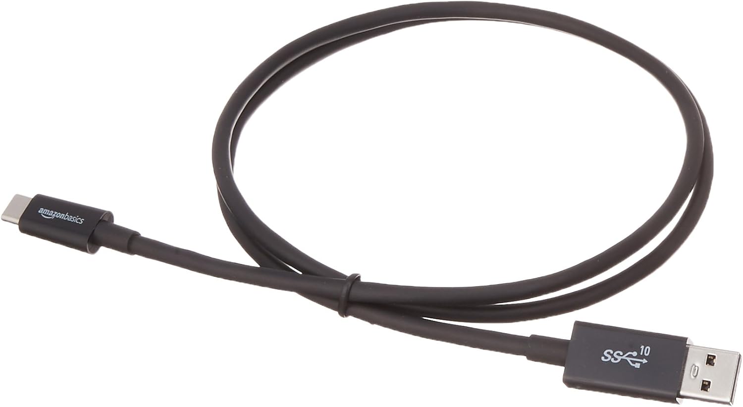 Detalle 2 de Amazon Basics USB-C to USB-A 3.1 Gen 2 Cable: 0.9 m, 10 Gbps, 15W Fast Charge, USB-IF Certified