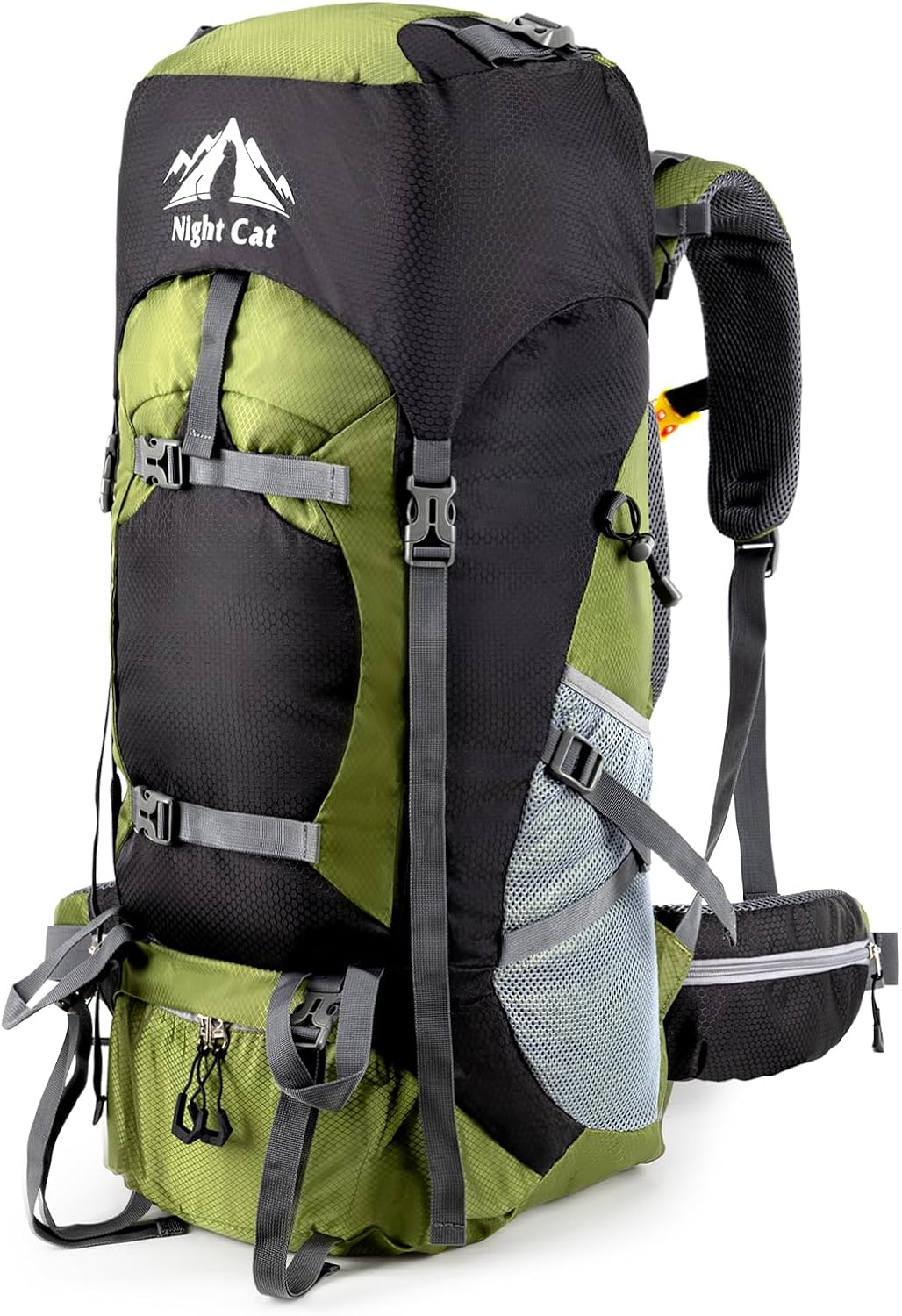 Detalle de Night Cat 90L Zaino da Trekking: grande capacità, comfort e versatilità per viaggi outdoor