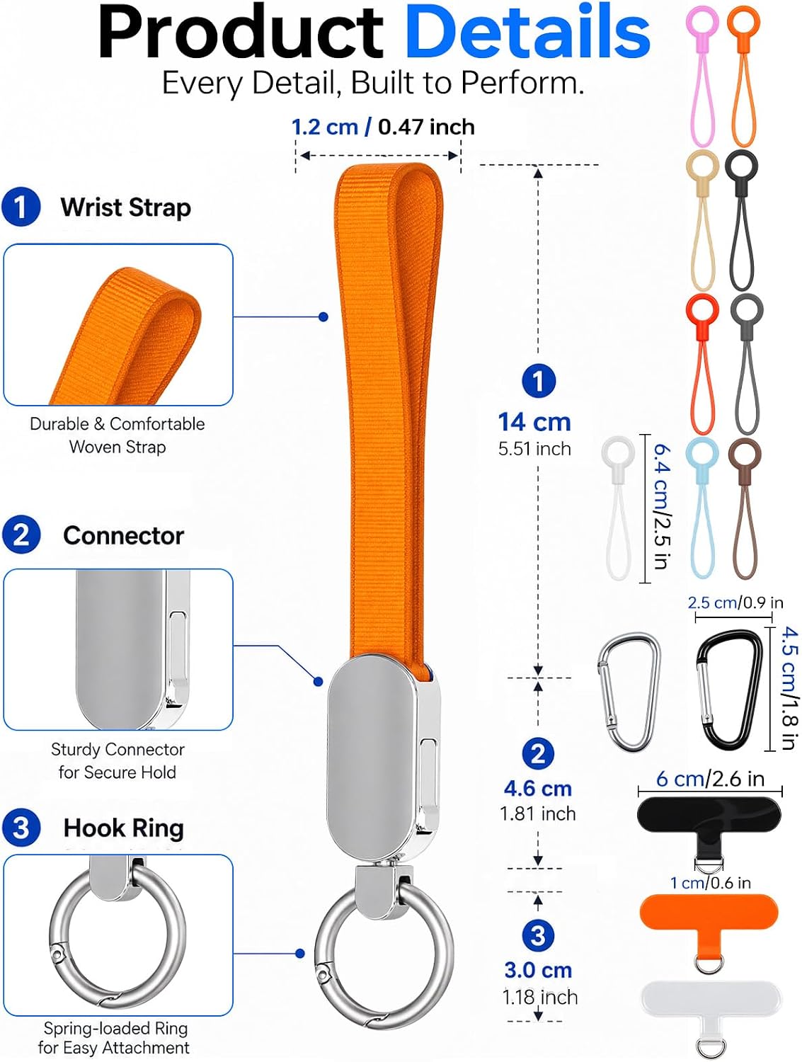 Detalle de WXHGD Phone Wrist Strap, 8.5-Inch Length