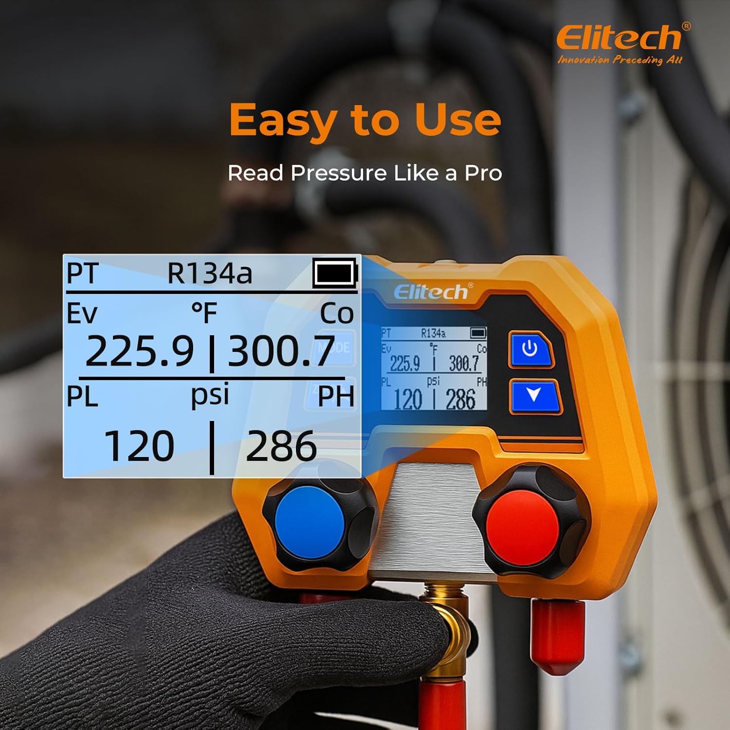 Thumbnail 4 de Elitech DMG-2SE Digital Manifold Gauge Set
