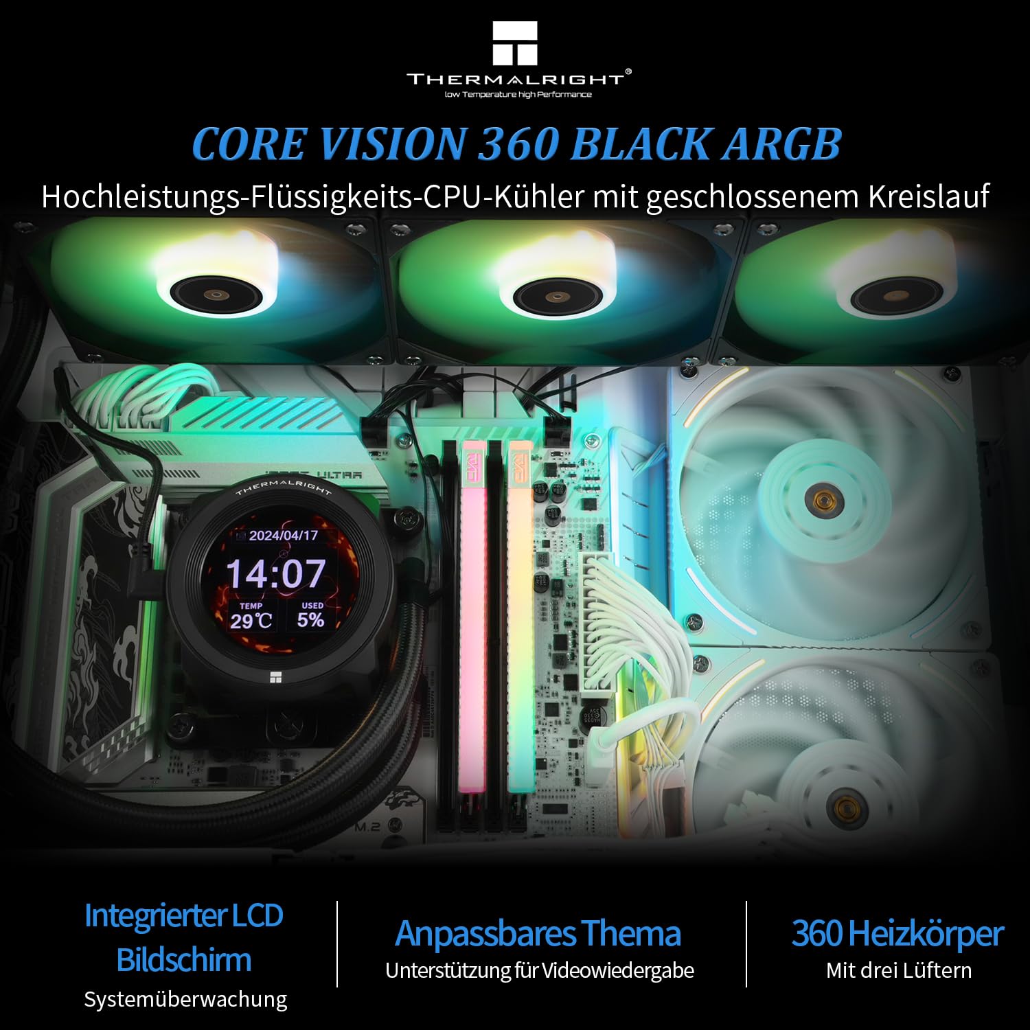 Detalle 2 de Thermalright CORE VISION 360 AIO