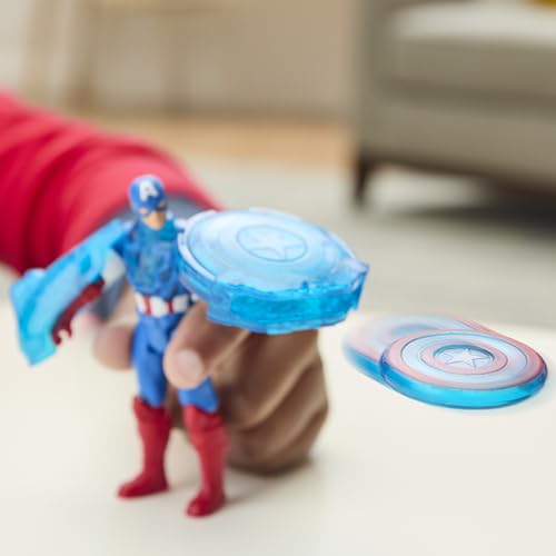 Thumbnail 8 de Marvel Avengers Epic World of Action Moto lanzaescudos del Capitán América