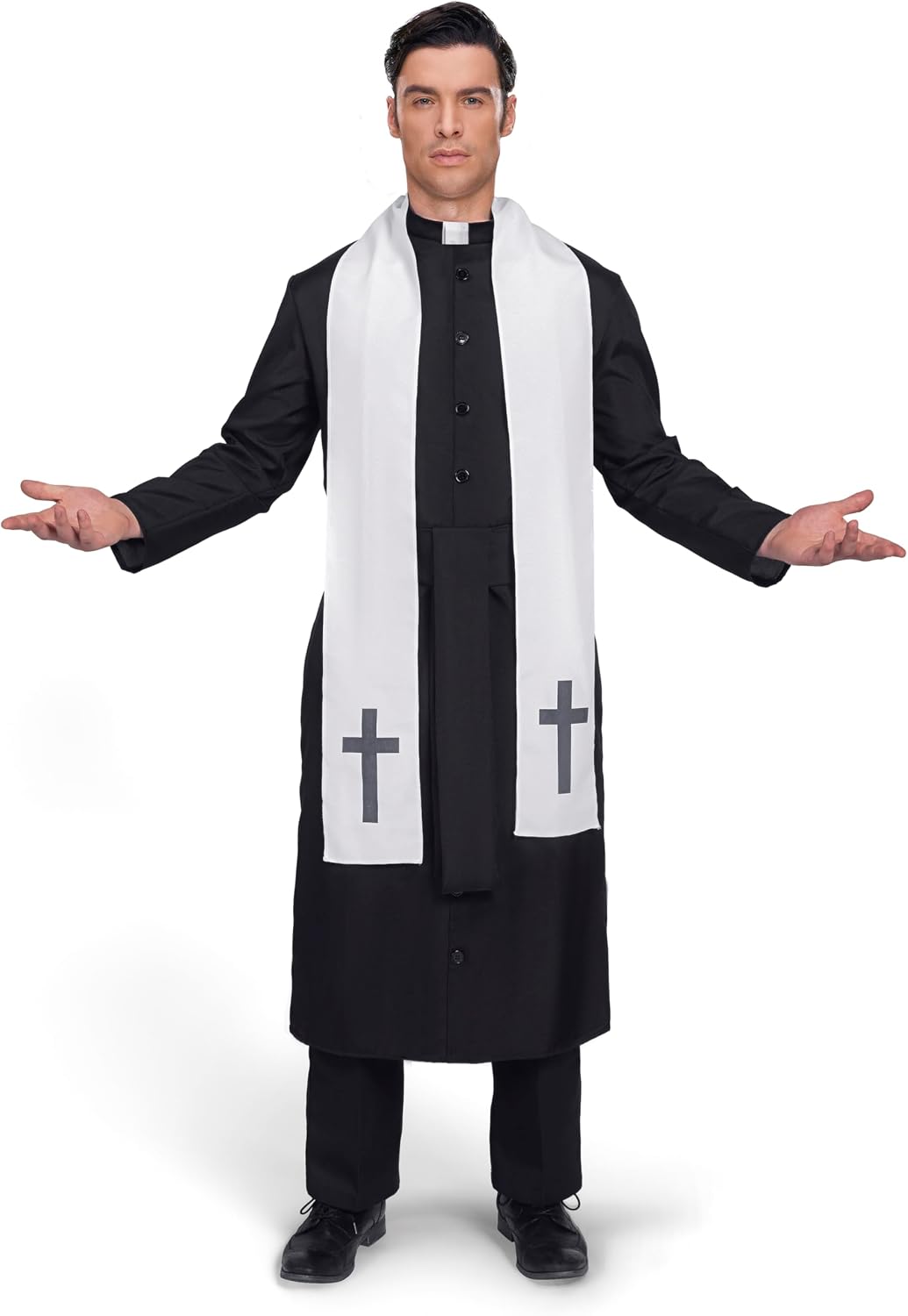 Detalle de Spooktacular Creations Priest Costume, Polyester