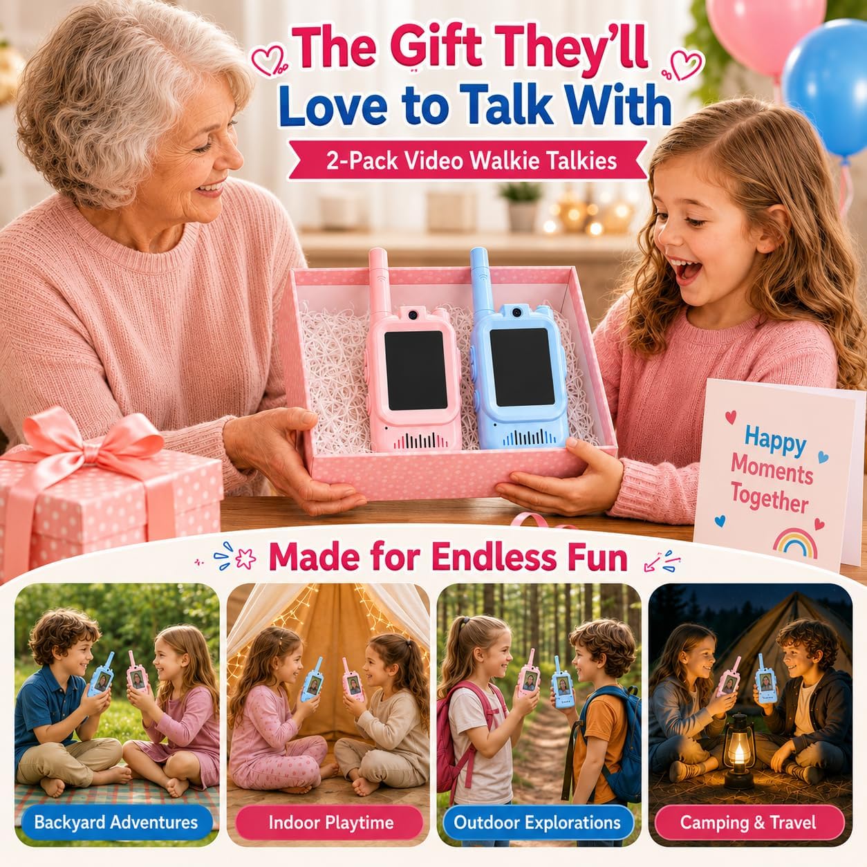 Detalle 2 de Walkie Talkie for Kids with HD Camera 1200mAh