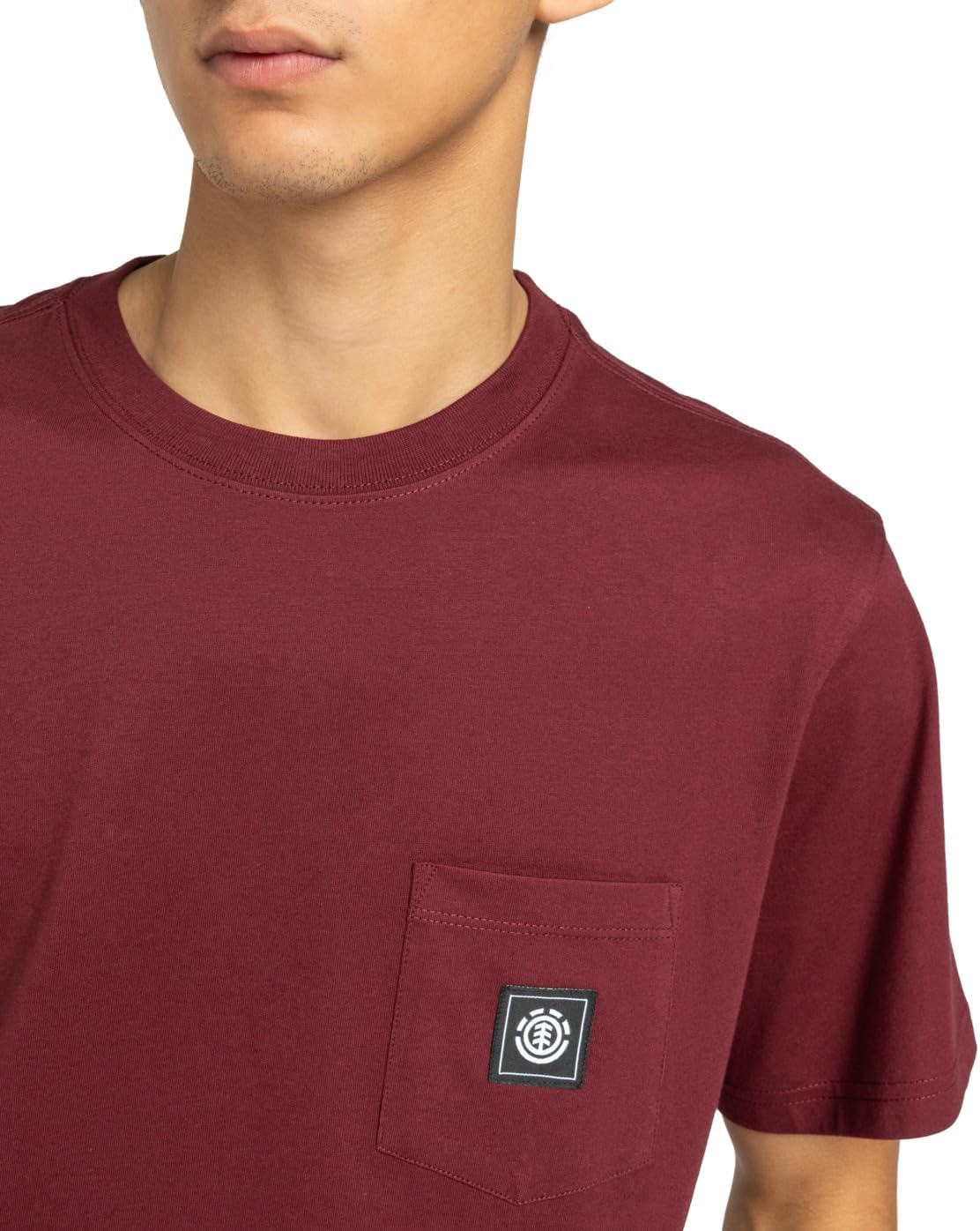 Detalle 2 de Element Icon Label Pocket SS T-Shirt Uomo – Cotone biologico e stile essenziale