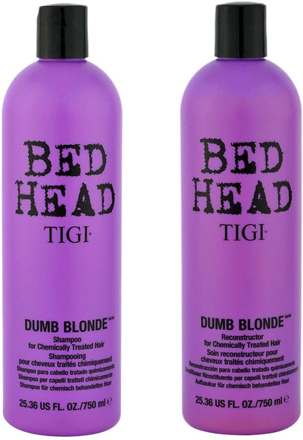 Detalle de TIGI Bed Head Dumb Blonde 2x750 ml shampooing et après-shampooing
