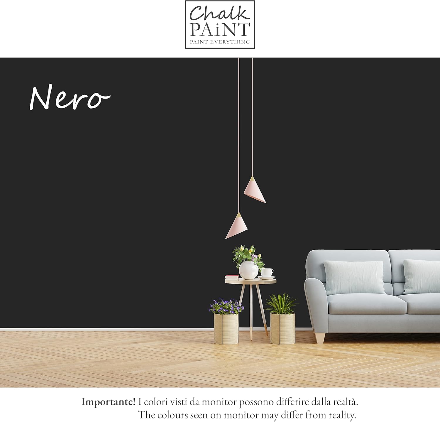 Thumbnail 2 de Chalk Paint Everything Nero Kreidefarbe Wasserbasis – Extra Matt, 250 ml