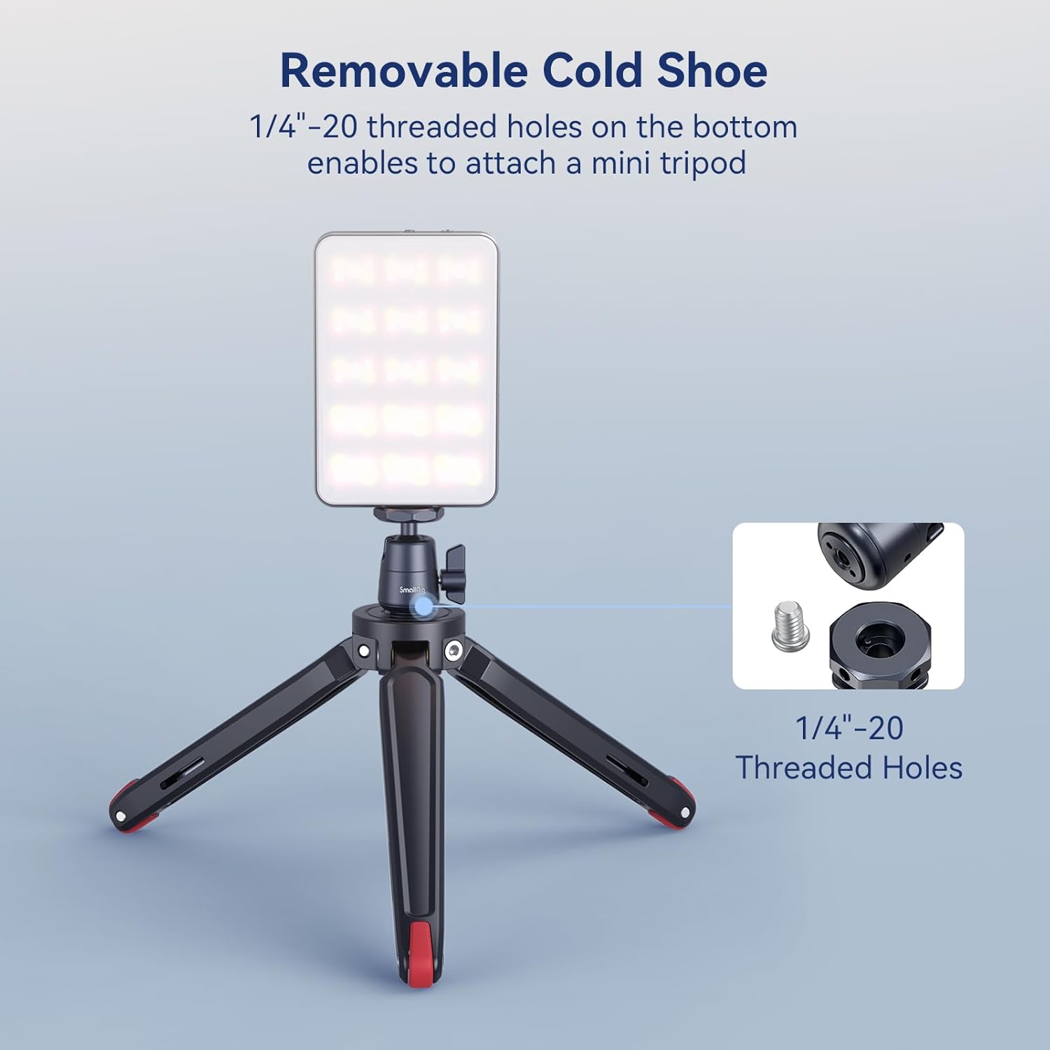 Thumbnail 2 de SmallRig mini Ball Head 2948B (2er-Pack) mit 1/4-Zoll-Schraube und abnehmbarer Kaltschuhhalterung