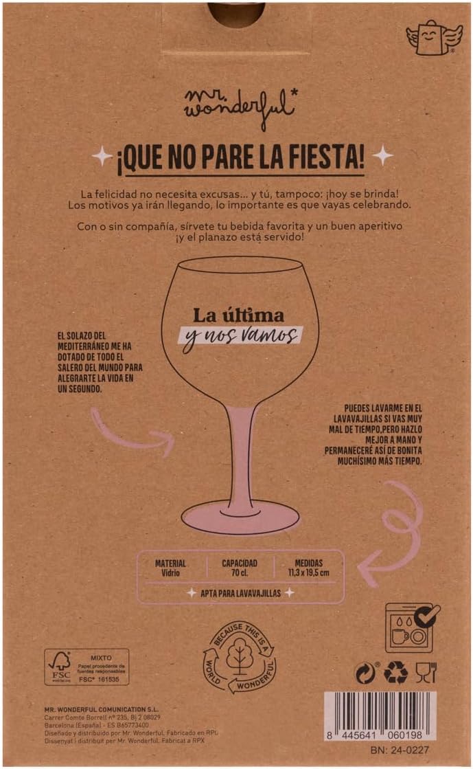 Thumbnail 4 de Mr. Wonderful Copa de Balón 70cl 🥂 / La Última y Nos Vamos