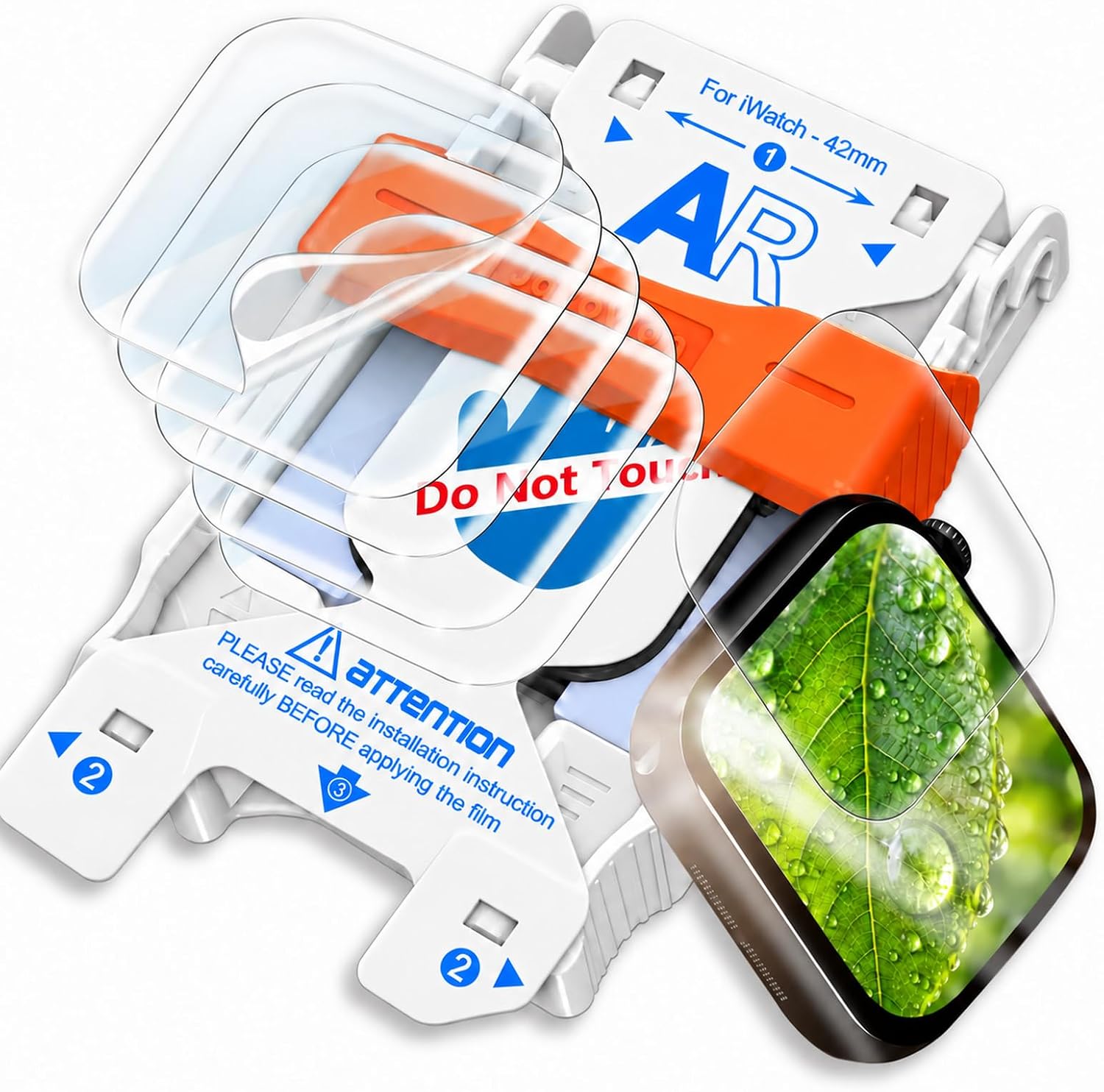 Detalle de JavoYion Apple Watch Series 12/11/10 42mm Screen Protector, Anti-Glare Soft Film, 6-Pack