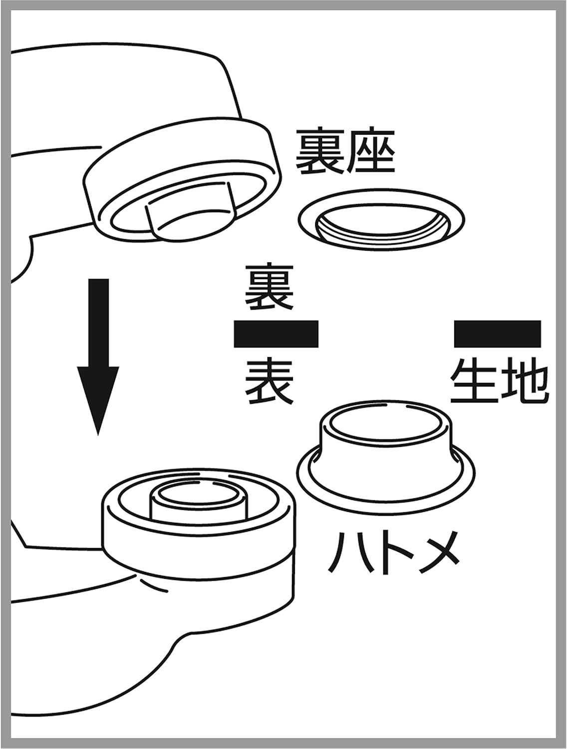 Detalle de イチネンアクセス FAMILY TOOL 51221 両面ハトメパンチ 10mm(#25) アルミ製・15組入り