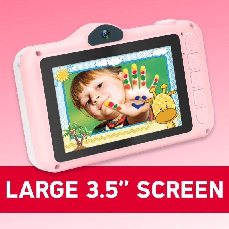 Detalle 2 de AgfaPhoto Realikids Cam 2 Rosa: cámara infantil de 12 MP con pantalla 3,5" y filtros divertidos